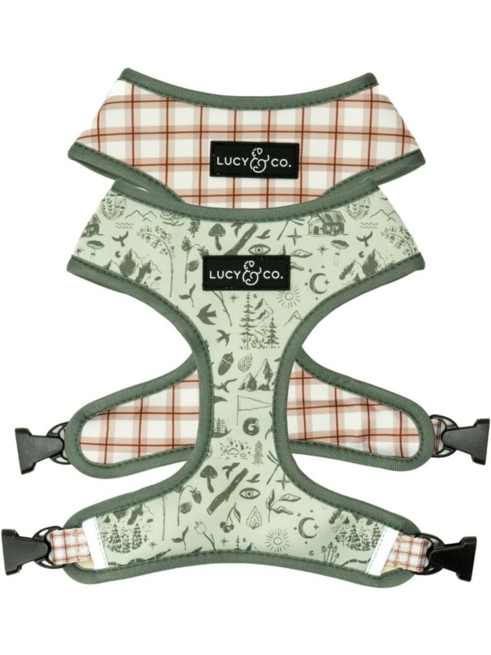 Reversible Dog Harness - Water-Repellent Neoprene, Adjustable Comfort Fit